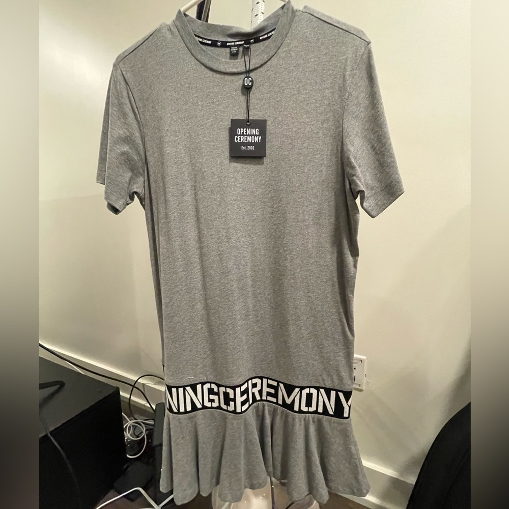 XS Grey Opening Ceremony Shirtdress